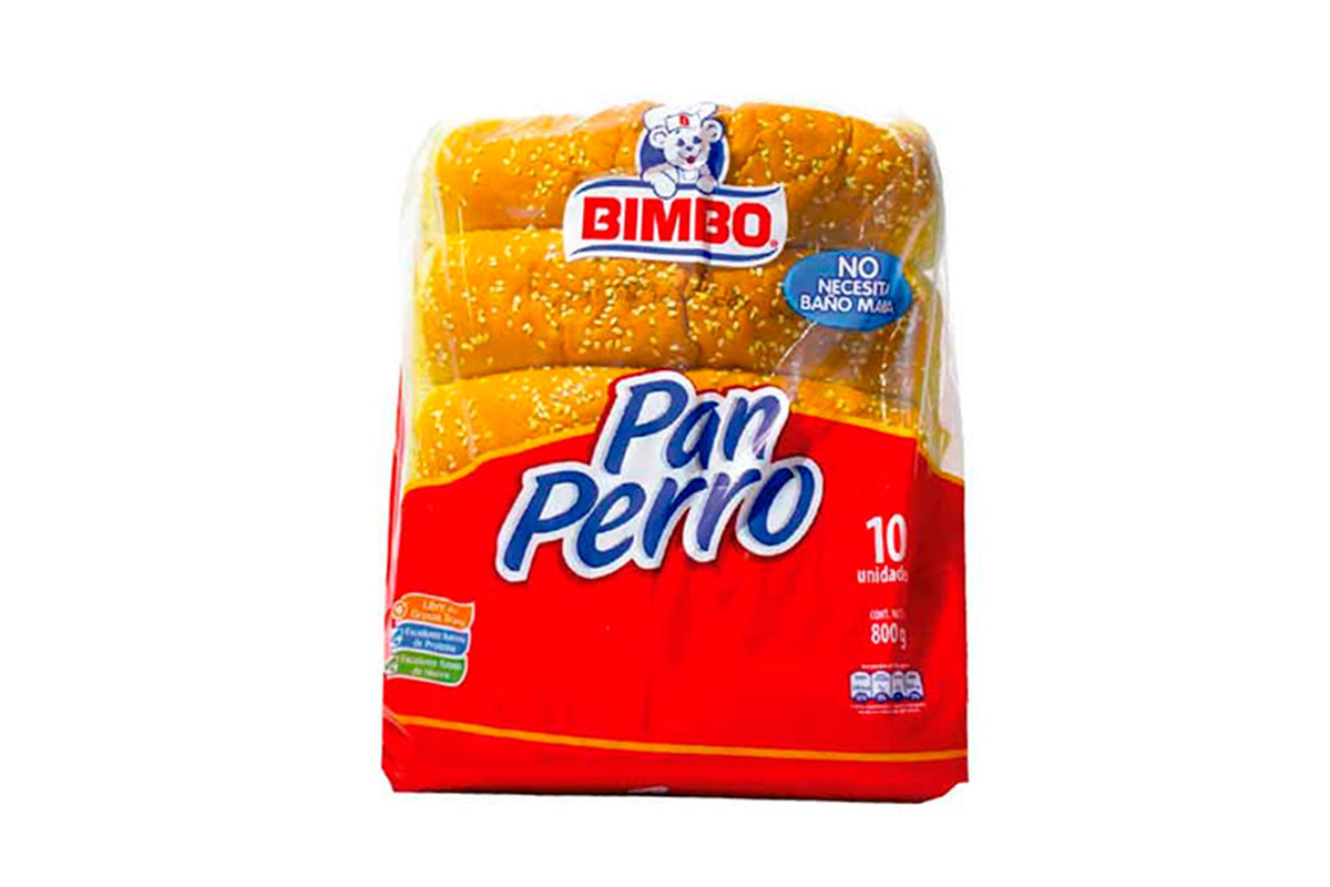 Pan Perro (Grande) Bolsa 10 Unidades 800Gr Bimbo – Fudigo