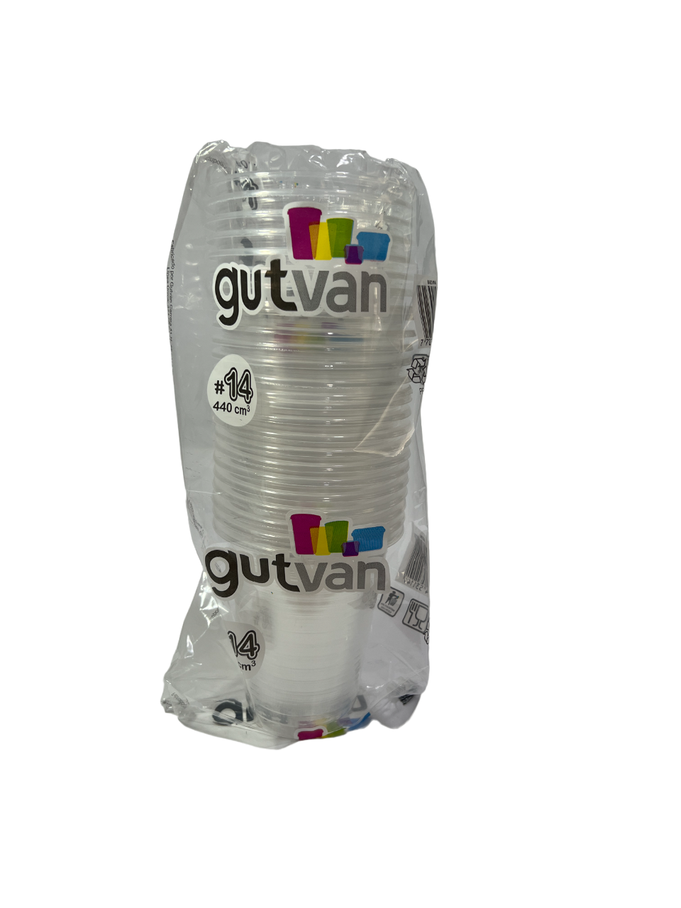 Vaso 14 Oz Transparente Paquete 25 Unidades Gutvan